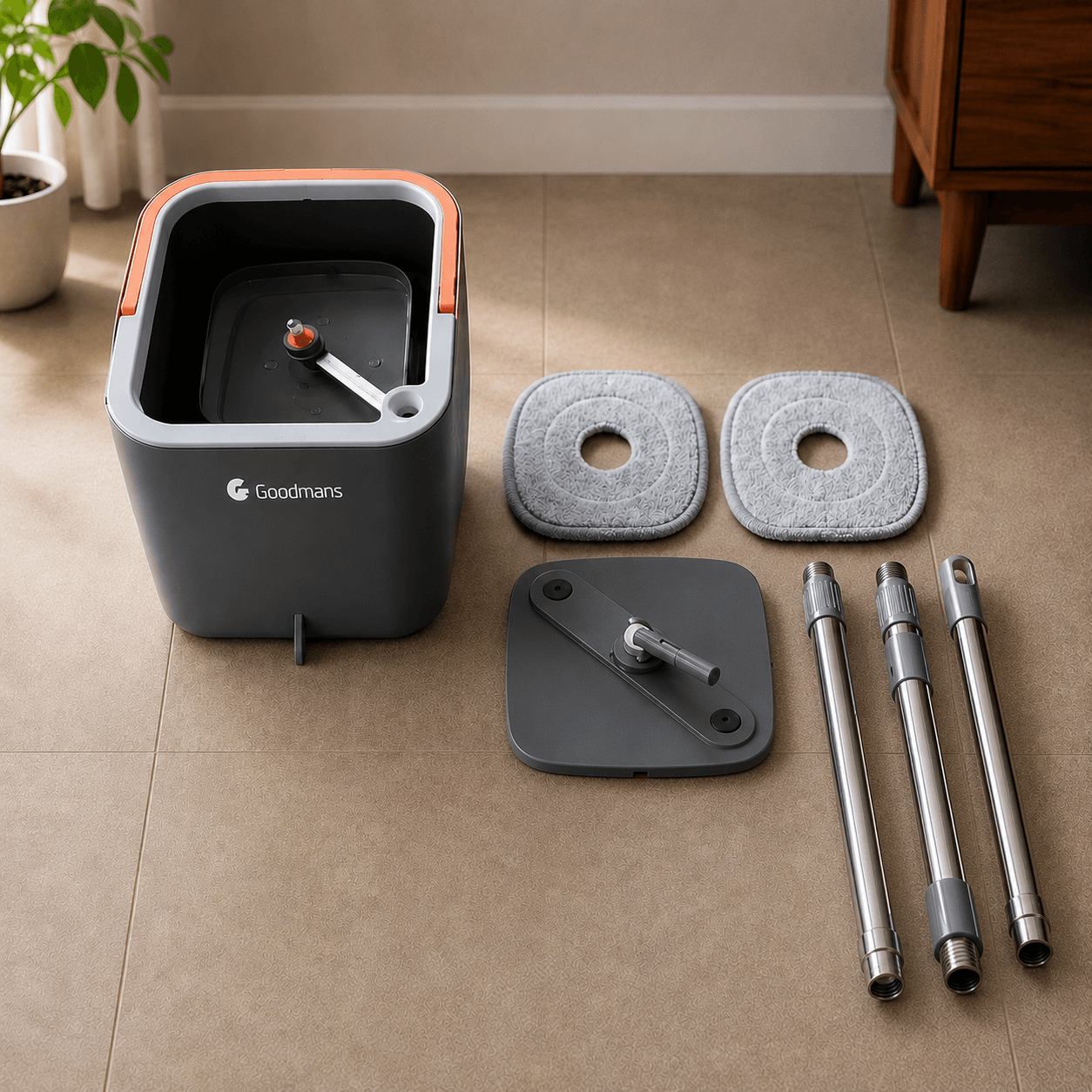 Goodmans SQUARE SPIN MOP (‎B0DGXWN7KJ)