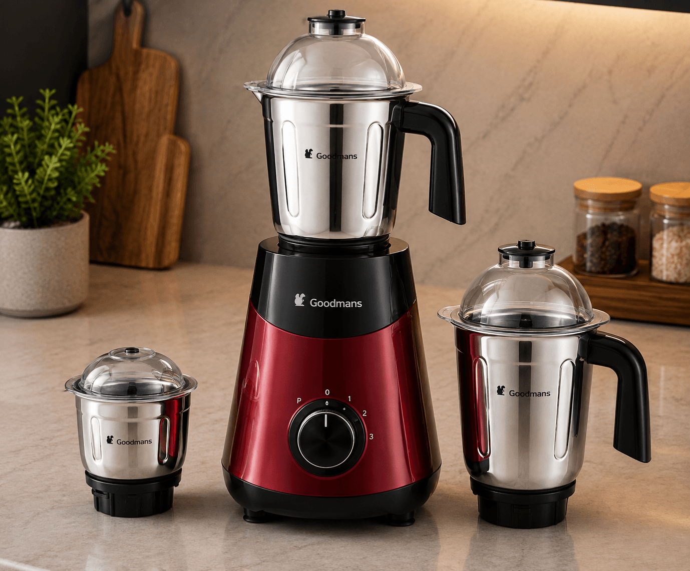 Goodmans 550W 3-Jar Mixer Grinder (Edition 1)