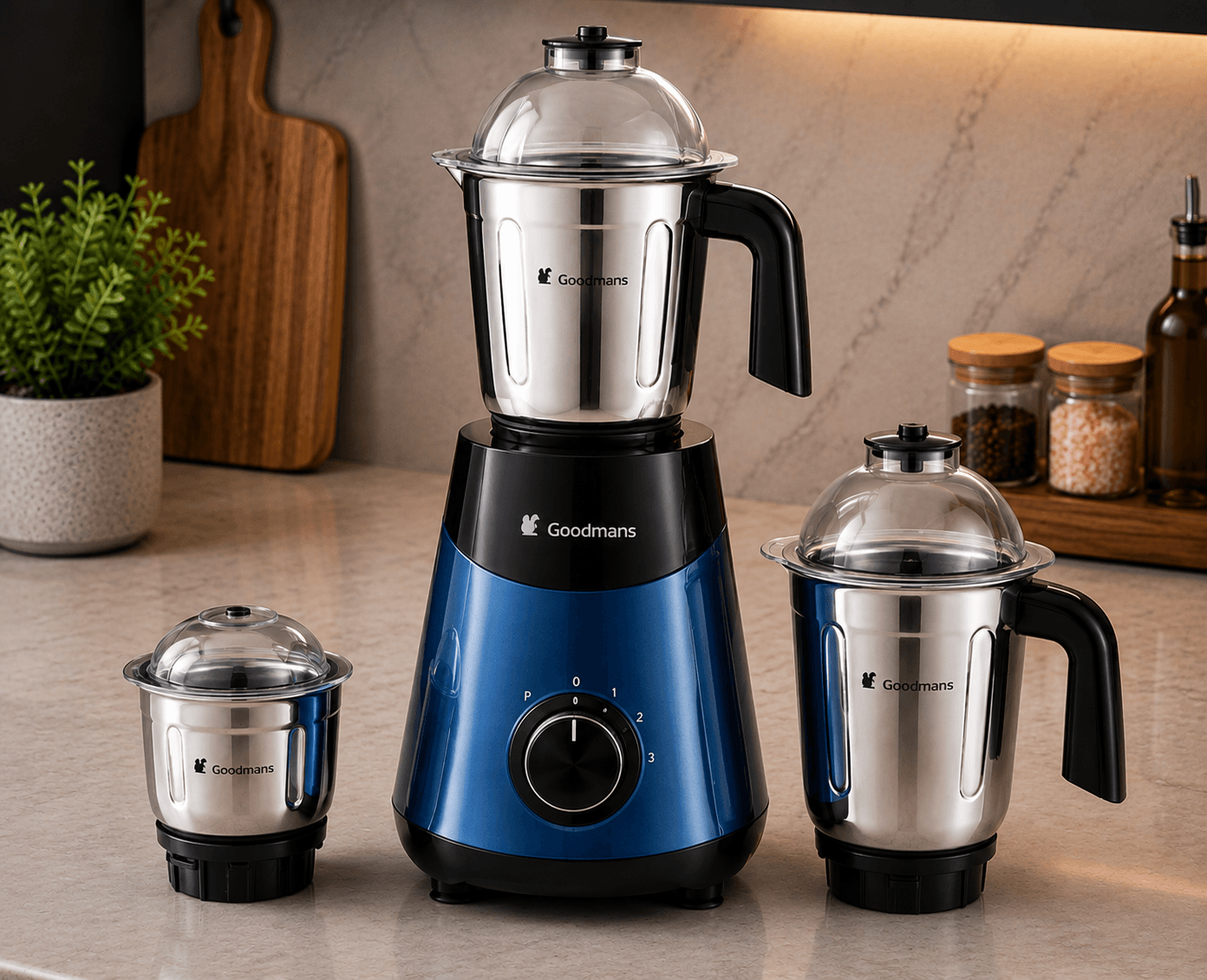 Goodmans 550W 3-Jar Mixer Grinder (Edition 1)