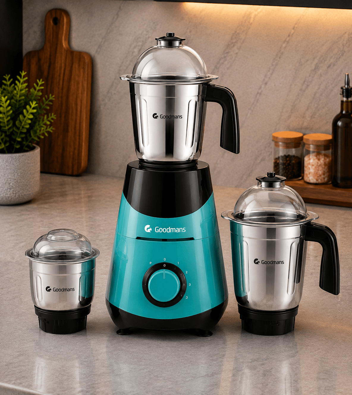 Goodmans 550W 3-Jar Mixer Grinder (Edition 2)